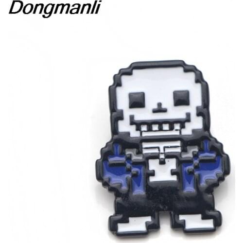 P3397 Dongmanli Metal Enamel Pins and Brooches for Women Men Lapel Pin Backpack Bags Badge Kids Gifts Jewelry