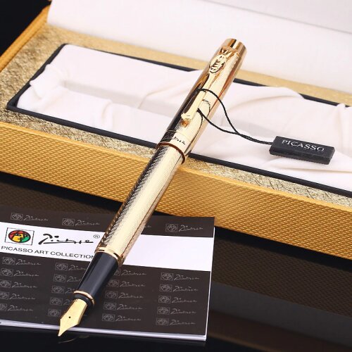 Pimio PS933 Avignon Iridium Golden Pens Men and Women Business Gifts Office Gift Ink Pen
