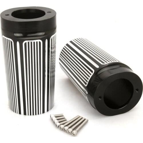 Motorcycle CNC Billet FORK SLIDER COVER For Harley FLHX FLHR COW BELLS fork sliders FLHT cow bells FLSTF FLSTN 1984-2017