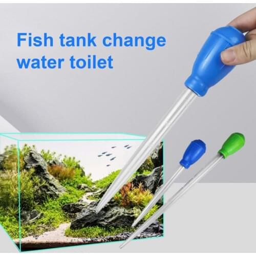 Portable Professional 30ml Fish Tank Water Change Manual Mini Siphon Suction Pipe Gravel Cleaner Tools Fish Tank Siphon Supplies