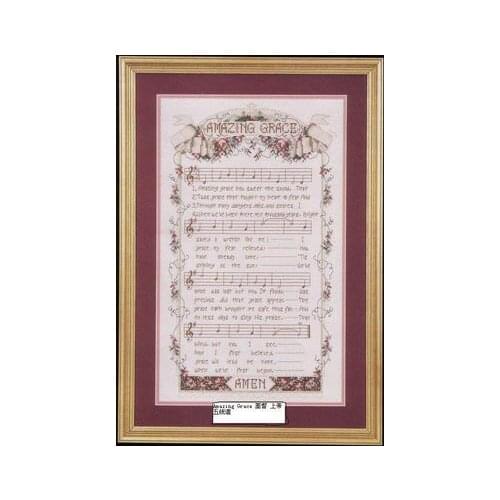 Amazing Grace DIY Craft Stich Cross Stitch Cotton Fabric Needlework Embroidery Crafts Counted Cross-Stitching Kit