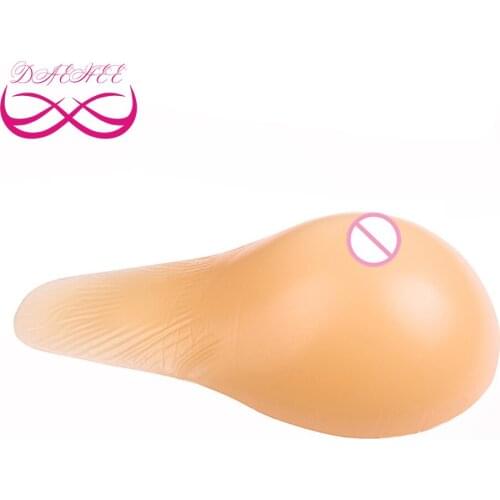 Long Tail 450G/Piece Woman Silicone Breast Form Breast Cancer Fake Boob Enhancer Prosthesis Tits For Mastectomy