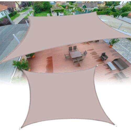 Shade Sail Water-Resistant UV Protection Sun Shade Sail In Tear Resistant Polyester Weatherproof For Garden Camping Shade Sail