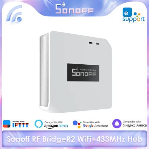 Sonoff RF Bridge 433 Remote Control Smart Home Devices Via RF 433Mhz Controller Home Smart Security System Work With Ewelink APP