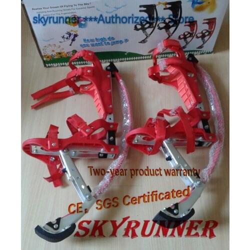 Jump Stilts Skyrunner for Boys and girls Weight is 66~110lbs/30~50kg Red High quality/Jump shoes/Flying Shoes/kangaroo jump