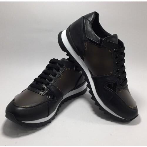 Women Genuine Leather Platform Sneakers New Fashion Designer Casual Sport Comfy Female Luxury Design Black Shoes