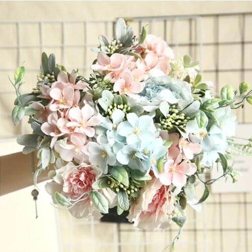 1 Bunch Artificial Flowers Peony Orchid Combination Bouquet Home Decoration Accessories Wedding Diy Bedroom Vases for Decoration