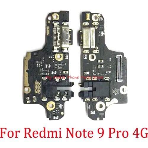 10 PCS USB Charging Dock Board Port Flex Cable For Xiaomi Redmi Note 9 Pro 9pro 4G Charger Port Dock Connector Board Flex Cable