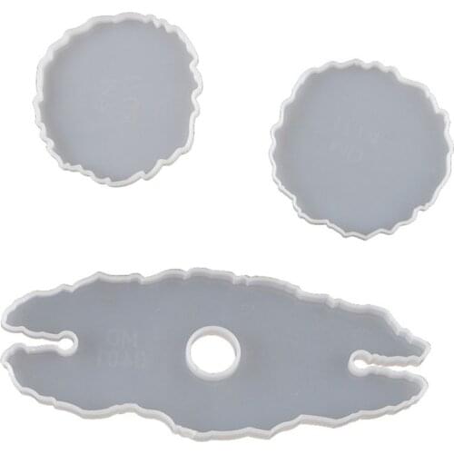 3Pcs Wine Glass Rack Epoxy Resin Mold Bottle Shelf Storage Coaster Resin Mould W0YA