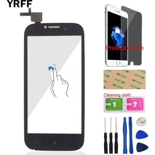 4.5'' Mobile Touch Screen For Lenovo A706 A 706 Touch Screen Digitizer Sensor Front Glass Panel Tools Protector Film