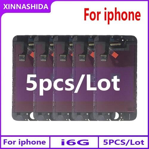 5Pcs/Set Original High Quality Grade For iPhone 6 6G LCD Display Touch Screen Assembly Replacement For iphone 6 6G LCD Display