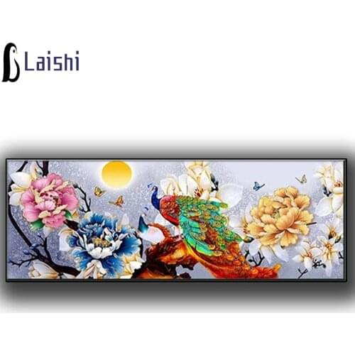 5D DIY Full round square Drill Peacock, peony flower Diamond Painting mosaic Cross Stitch diamond Embroidery Kits home decor