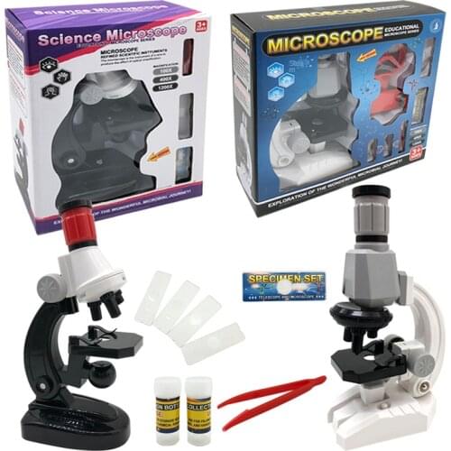 Childrens microscope toys 1200 times scientific experiment set toys pupils microscope toys