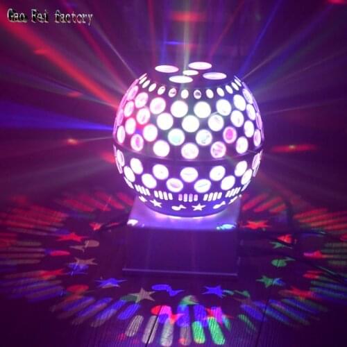 Sound Activated Disco Magic Ball LED Stage Laser Projector Lights RG DJ Party For Wedding Birthday Christmas Dance Floor