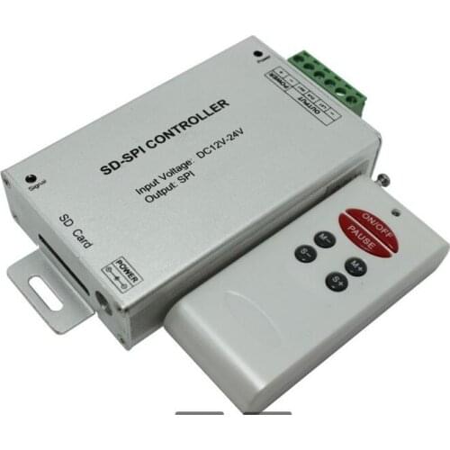 LN-SDCON-RF6B(H)-SPI-LV SD card SPI led pixel controller;supports LPD8806/WS2811/WS2812B/TM1804/UCS1903/TLS3001/WS2801