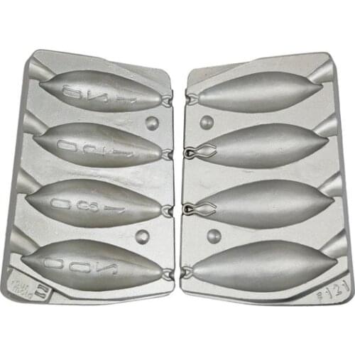 Fishing Sinker Mould Stampo Piombo Zipp gr.120-150-180-200 + 50 loops gratuiti SeaFishing CarpFishing Surfcasting