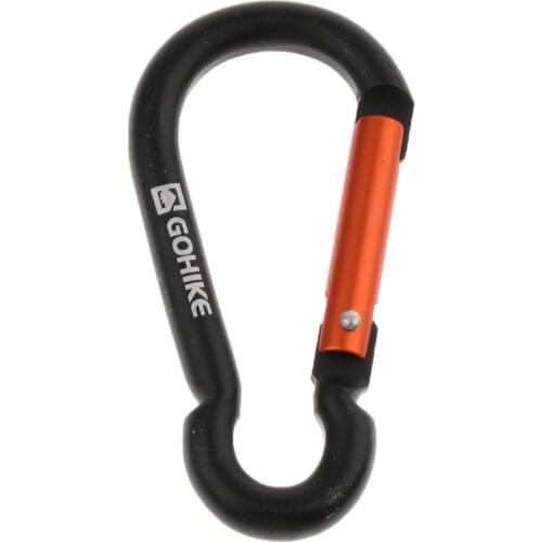 Aluminum Alloy Carabiner Gourd Shape Spring Buckle Hook Clip Keychain Keyring