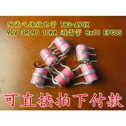 Ceramic gas discharge tube T83-A90X 3 feet 90V 3R090 10KA 8X10