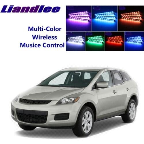 LiandLee Car Glow Interior Floor Decorative Seats Accent Ambient Neon light For MazdaCX7 CX-7 CX 7 2012~2015