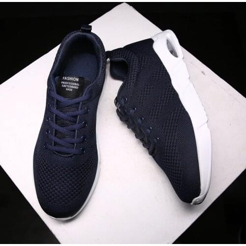Mens lightweight shoes mesh breathable 2019 spring and autumn large size 45 air cushion running comfortable running shoes