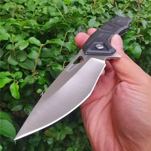 New Aluminum Folding Blade Ball Bearing Tactical Camp Hunting EDC Tool for Camping Hunting Survival Outdoor Activities Mens Gift