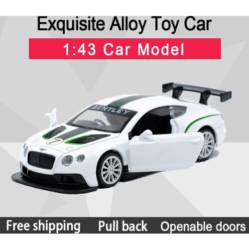 New Arrival Caipo 1:43 Continental GT3 Alloy Diecast Car Model Toy With Pull Back /For Kids Gifts /Educational Toy Collection