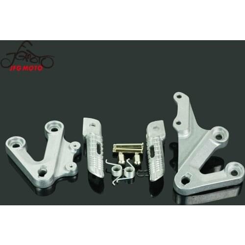 Motorcycle Front Foot Pegs Pedals Footrests Pedal Pads For SUZUKI GSXR1000 2003-2004