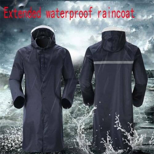 Raincoat homme 2020 Extended waterproof raincoat New Light Raincoat Waterproof Camping Trekking Hood Long Sleeve Cloak Raincoat