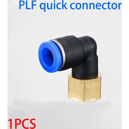 PLF" Hose OD 4-12mm - Internal Thread M5'' 1/8'' 1/4'' 3/8'' 1/2'' Pneumatic Female Elbow Connector Tube Air Push In Fitting