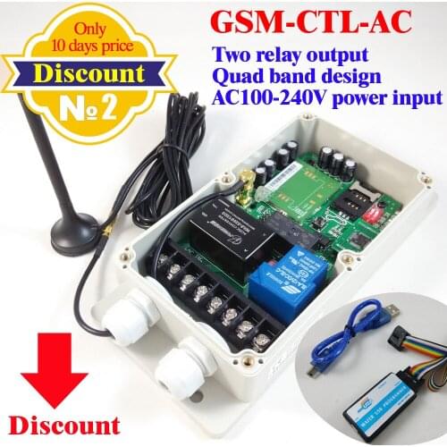 GSM Remote control box (Big power , QUAD band) / USB programmer included / Gate opener operator