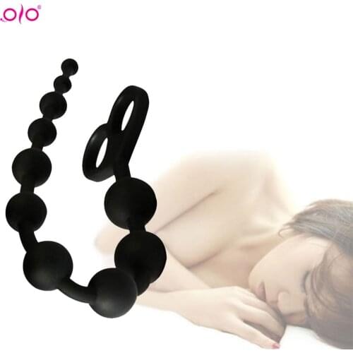 OLO Silicone Small Anal Bead Ball Butt Plug Sex Toy For Women Anal Adult Anus Masturbation Prostate Massage Erotic Intimate Good