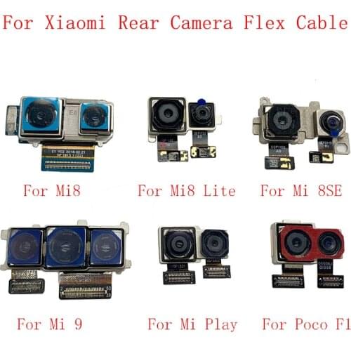 Back Rear Front Camera Flex Cable For Xiaomi Mi 9 8 8SE 8Lite Play Poco F1 Main Camera Module Repair Replacement Parts