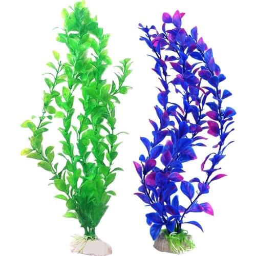 25cm Fish Tank Landscape Simulation Fake Water Plants Plastic Aquatic Artificial Grass Weed Plants Aquarium Bottom Decoration