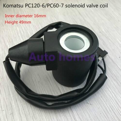 Komatsu excavator accessories Komatsu PC120-6/Komatsu PC60-7 solenoid valve coil DC24V
