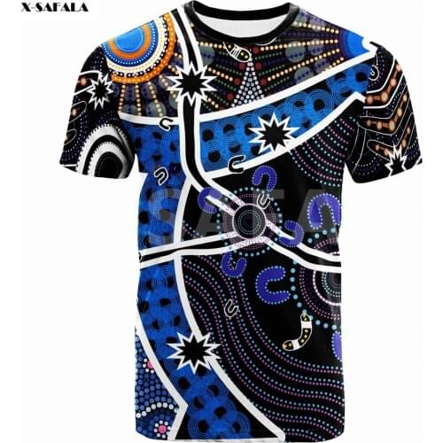 Australia Aboriginal Naidoc Week River Star 3D Fashion All Over Printed Round Neck T-Shirt Men Women Harajuku Casual Tee