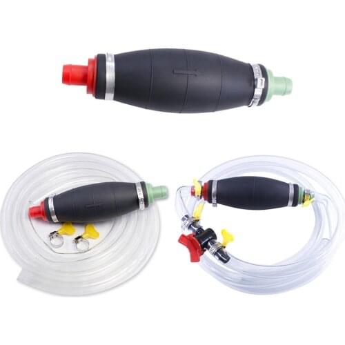 Car Manual Oil Pump Durable Rubber Liquid Gasoline Diesel Petrol Fuel Hand Suction Pump Accessory Universal for Auto Motorcycle