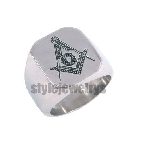 Free shipping! Masonic Ring Stainless Steel Jewelry Freemasonry Masonic Ring SWR0009