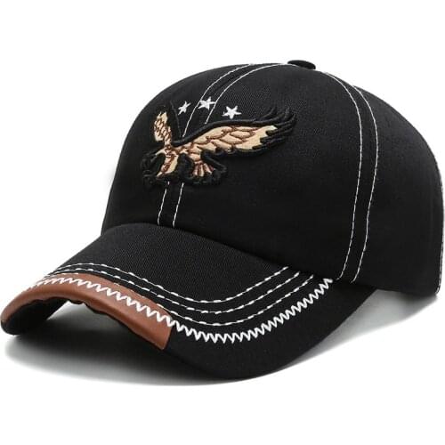 2020 new eagle embroidery baseball cap simple spring and summer style personality trend Korean version of the hat youth wild cap