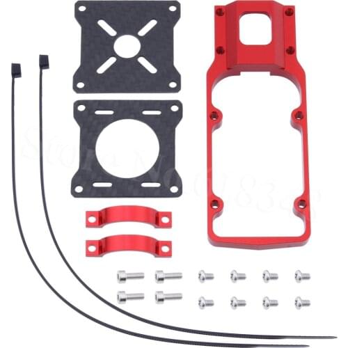 CNC Carbon Fiber & Aluminum 20mm Motor Mount Plate Holder for RC Multi-axis Drone Quadcopter Multi-Rotor Multi-copter Parts