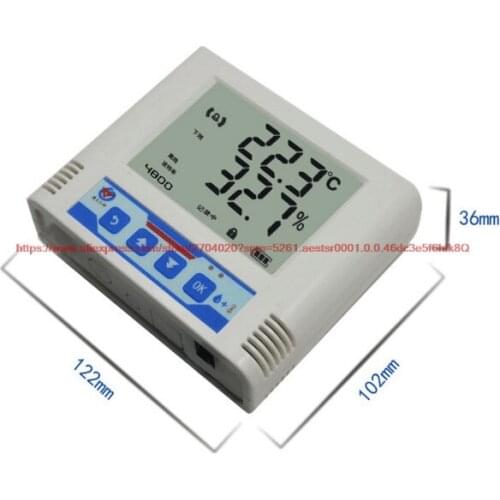 Temperature and humidity sensor transmitter centralized monitoring network RJ45 network port