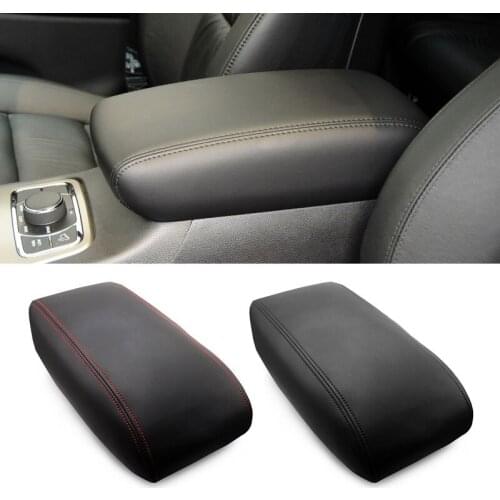 For Jeep Grand Cherokee 2011 - 2014 2015 2016 2017 2018 2019 Microfiber Leather Car Center Armrest Console Box Lid Cover Trim