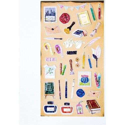 Korea Funny Scrapbooking High Quality Sticker Stationery Series Stationery DIY Craft Decoration Home Supplies
