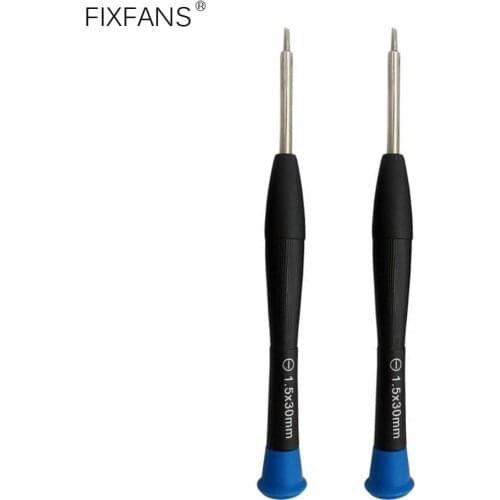 FIXFANS 2Pcs 1.5mm Slotted Screwdriver Magnetic Precision Flat Head Screwdriver for Electronics Glasses Repair Tools