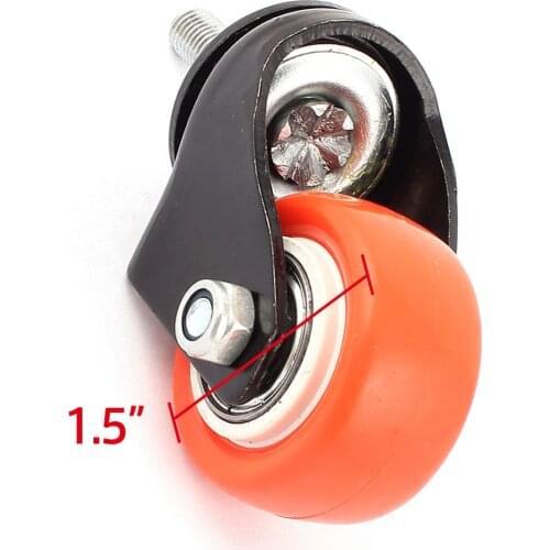 40mm Diameter M8 Thread Furniture Caster Wheel Roller 360 Swivel Trolley Cart Wheel