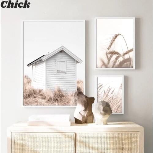 Natural Plant Wheat Dandelion Reed Flower Wall Art Canvas Painting Nordic Posters And Prints Wall Pictures For Living Room Decor