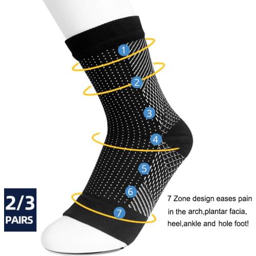 Dropshipping Women Ankle Heels Support Men Compression Foot Angel Sleeve Heel Arch Support Pain Relief Men Male socks 2020 Hot
