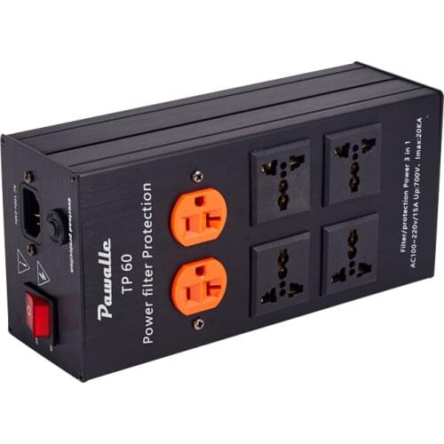 2021 new product TW-42Universal plugs + American plug power filter socket anti-surge socket 15A overload protection