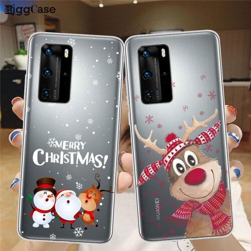 New Year Phone Case For Huawei Honor 9X 10 20 30 10X Lite Pro Merry Christmas Soft silicone Clear Cover