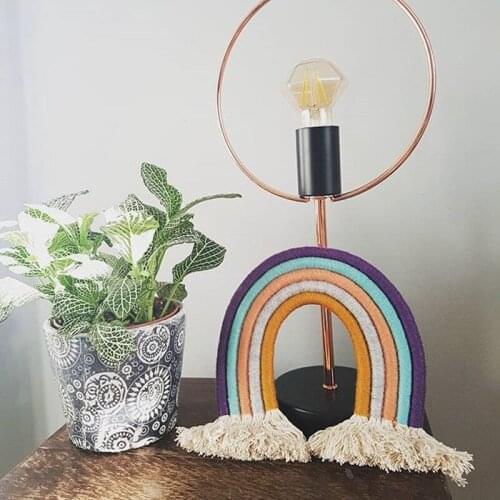 New Hand-Woven Rainbow Ornaments Wall Hanging Art Home Decoration For Kids Room Decoration Wall Hanging Ornament for Photography