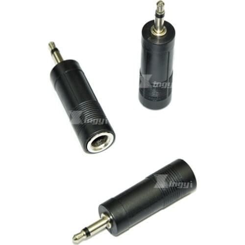 2 Pcs 3.5mm Male to 6.5mm Female Adapter 3.5 plug to 6.5 Jack Stereo Audio Adaptor For Microphone Headphone AUX Cable Convertor
